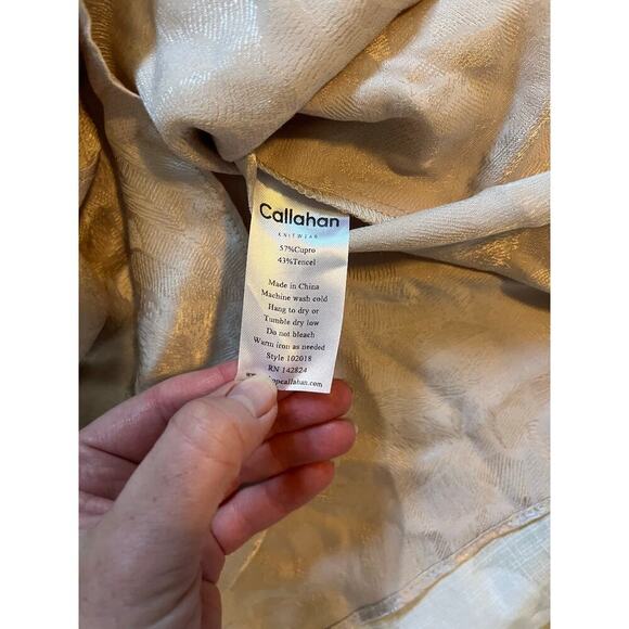 Callahan Sami midi dress tie front in blush size small NWT - Picture 7 of 10